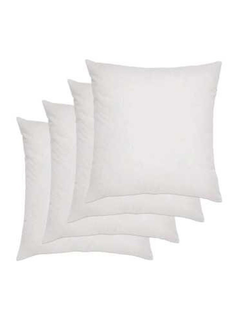 White Decorative Throw Pillow Inserts Set - Pack of 4